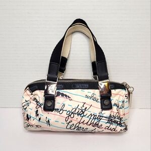 LeSportsac L.A.M.B. Gwen Stefani Baby Barrel Bag Penmanship Mini Purse